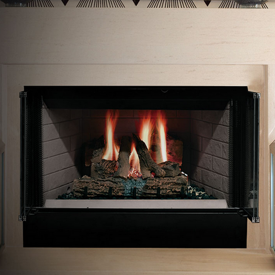 Majestic Sovereign 36" Wood Fireplace, Louvred Heat Circulating