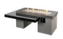 Outdoor GreatRoom Uptown Linear Fire Pit Table, Black