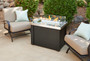 Outdoor GreatRoom Providence Rectangular Gas Fire Pit Table