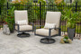 Outdoor GreatRoom Lyndale Highback Swivel Rocker with Cast Ash Sunbrella Cushions