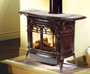 Vermont Casting Radiance DV Gas Stove, Majolica Brown Enamel