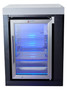 Mont Alpi Single Fridge Module in Black Stainless Steel