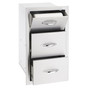 Summerset 17" Vertical 2-Drawer & Paper Towel Holder Combo