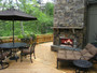Majestic Montana 36" Outdoor Wood Fireplace, Herringbone Brick