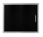 Wildfire Horizontal Single Door Black SS - 27" x 22"