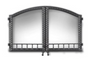 Napoleon Arched Double Door, Wrought Iron - H336H-WI