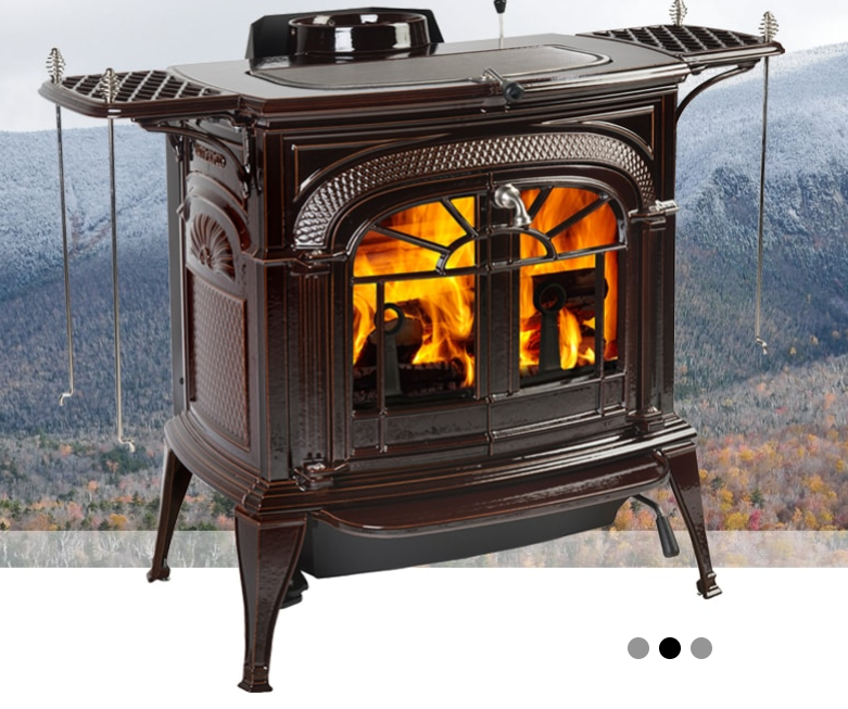 Vermont Casting Dauntless FlexBurn Twilight Porcelain Wood Stove