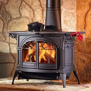Vermont Casting Defiant Wood Stove, Twilight Enamel