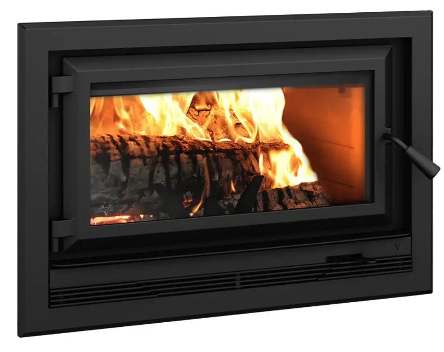 Ventis HE275CF Wood Fireplace with Blower, Black