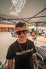 Flight Eyewear Apex Sunglasses - Blue Frames/ Polarized Brown Lenses