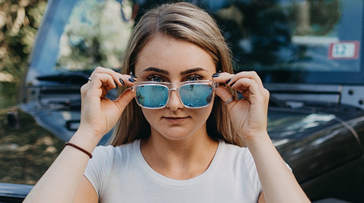 Benny Shades With Ice Clear Frames