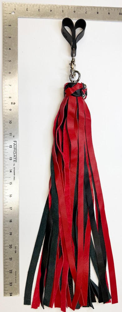 Finger Flogger Red and Black on Ruler