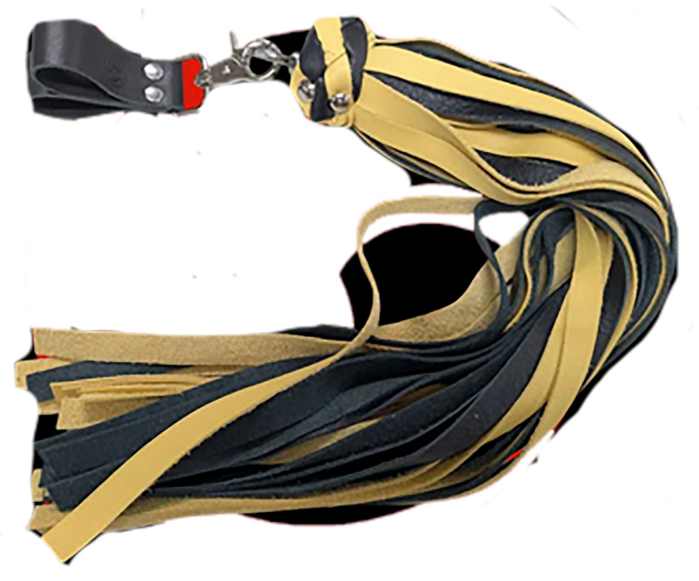 Finger Loop Flogger Yellow-Black