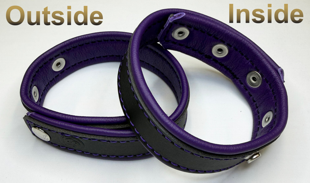 Adjustable Arm Band - Black on Purple