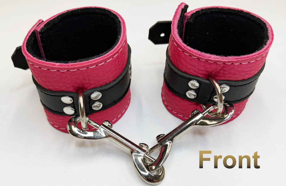 Black on red front hooked.