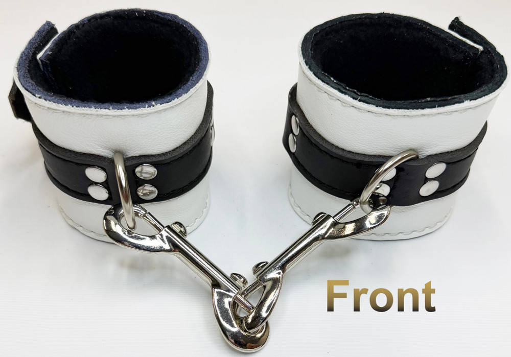 Black on white hooked front