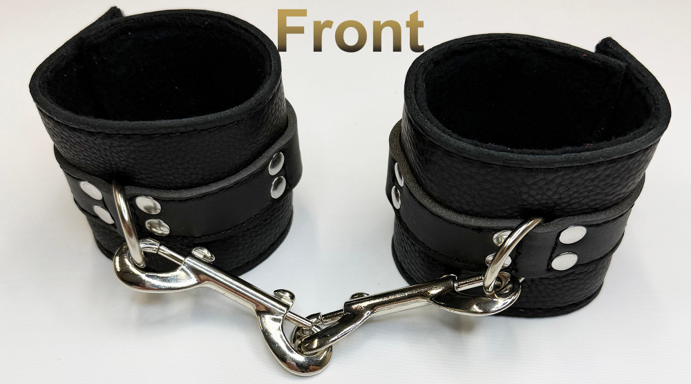 Black on black cuffs, linked.