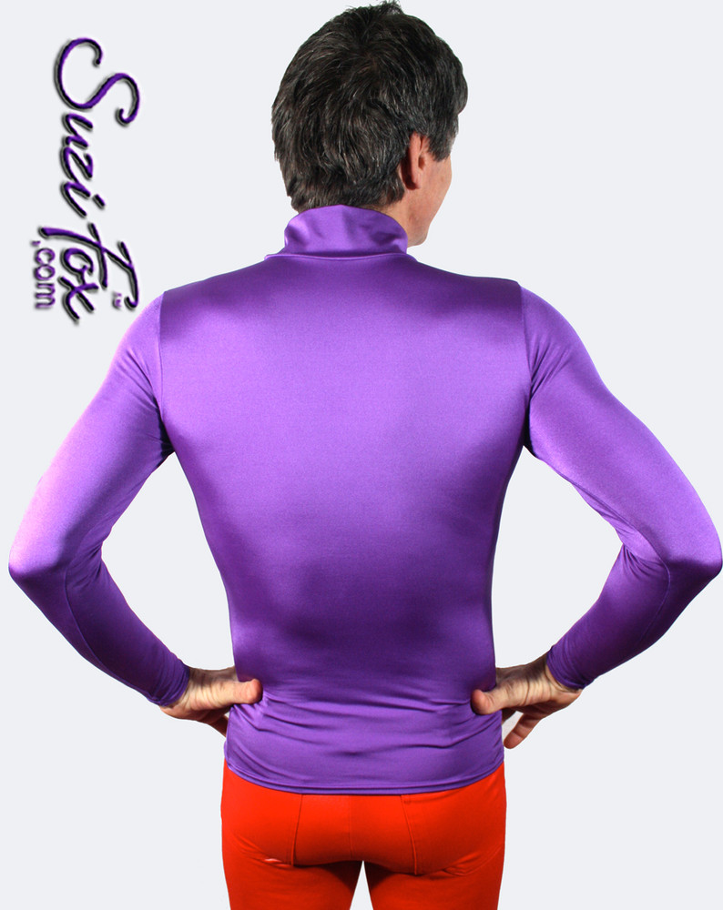 neon purple turtleneck