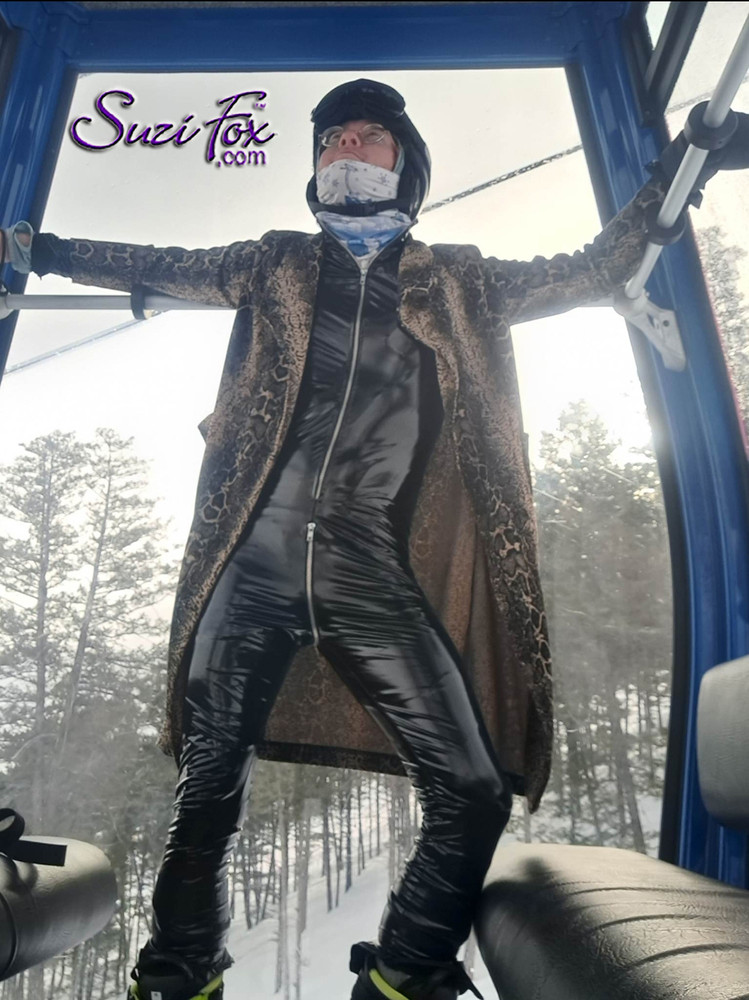 Mens Catsuit by Suzi Fox shown in Black Matte (no shine) Vinyl/PVC