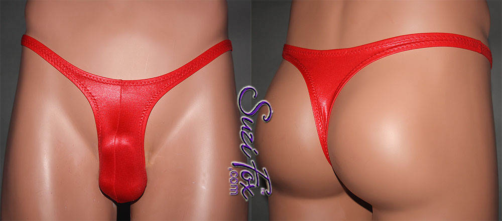 Red Pvc Women's Knickers Ladies Panties Wet Look Men's Underwear