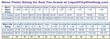 Mens size chart