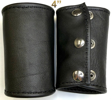 Black - 4 inch (10.16 cm) length
100% leather Gauntlet (Arm Guard).
(price is for 1)
Worn on the wrist.