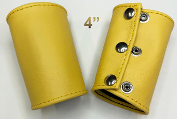 Yellow - 4 inch (10.16 cm) length
100% leather Gauntlet (Arm Guard).
(price is for 1)
Worn on the wrist.