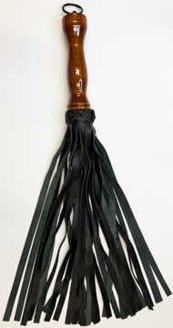 Walnut Handle Flogger Black and Green