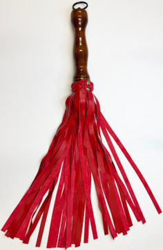 Walnut Handle Flogger Red open
