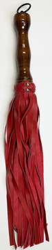 Walnut Handle Flogger Red closed