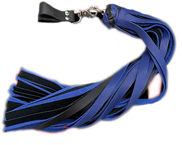 Finger Loop Flogger Blue-Black
