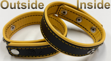 Adjustable Arm Band - Black on Yellow