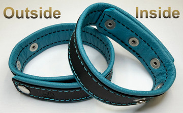 Adjustable Arm Band - Black on Turquoise