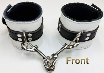 Black on white hooked front