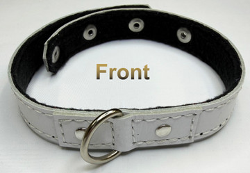 D-Ring collar, 100% fleece lined leather, adjustable.
Available in the following colors:
• Black
• Red
• White
• Dark Gray
• Green
• Orange
• Purple
• Turquoise
• Yellow