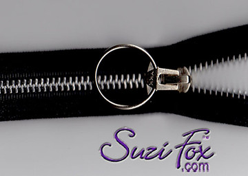 Optional round zipper slider