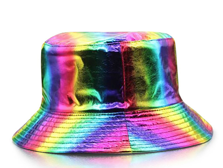 Iridescent Hologram Bucket Hat - Unisex for Festivals, EDC, Rave