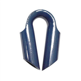 Semi-closed Thimble For Rope, Blue Coated 14mm; Auslift 302414