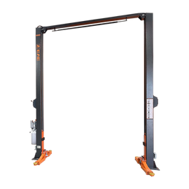 High-quality image of a Two Post Clear Floor Extra High Hoist (EE-C10-H) with a 4,500KG capacity, featuring an extended height design, clear-floor structure, and heavy-duty steel frame for professional automotive servicing. High-quality image of a Two Post Clear Floor Extra High Hoist (EE-C10-H) with a 4,500KG capacity, featuring an extended height design, clear-floor structure, and heavy-duty steel frame for professional automotive servicing.