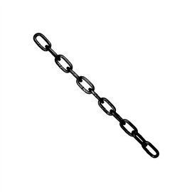 Trailer Safety Chain Self Coloured (Ungalvanised) Cut Length 13mm; Auslift 719113