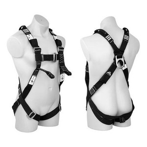 A rugged Kevlar full-body harness (915017) with front lower loops, back anchorage point, padded shoulder and leg straps, and ergonomic quick-release buckles—ideal for high-risk industrial and construction environments. A rugged Kevlar full-body harness (915017) with front lower loops, back anchorage point, padded shoulder and leg straps, and ergonomic quick-release buckles—ideal for high-risk industrial and construction environments.