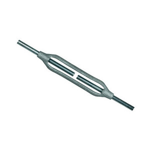 A Turnbuckle Forged Stubs/Stubs Zinc 20mm with threaded stub ends and a corrosion-resistant zinc finish—designed for inline adjustment in structural and industrial rigging applications. A Turnbuckle Forged Stubs/Stubs Zinc 20mm with threaded stub ends and a corrosion-resistant zinc finish—designed for inline adjustment in structural and industrial rigging applications.