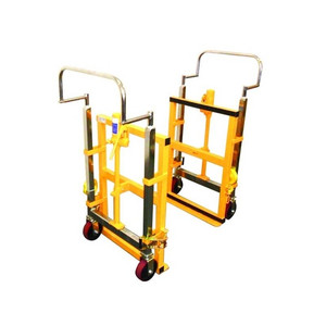 An 1800KG hydraulic furniture mover (model NFM180) featuring a reinforced steel frame, hydraulic lifting system, ergonomic handle, and non-marking heavy-duty wheels, designed for effortless lifting and transport of heavy furniture and machinery in industrial and warehouse environments.