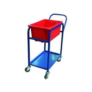 A heavy-duty 220KG rated stock/order picking trolley (model TS1B) featuring a sturdy steel frame, ergonomic handle, and durable swivel castors, designed for smooth and efficient material handling in warehouses and retail environments. A heavy-duty 220KG rated stock/order picking trolley (model TS1B) featuring a sturdy steel frame, ergonomic handle, and durable swivel castors, designed for smooth and efficient material handling in warehouses and retail environments.