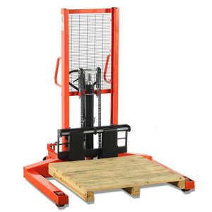 A 1000KG vertical manual hand walkie stacker (model SFH10W) featuring a sturdy steel frame, hydraulic lifting system, and ergonomic handle, designed for efficient pallet handling in warehouses, logistics centers, and industrial environments. A 1000KG vertical manual hand walkie stacker (model SFH10W) featuring a sturdy steel frame, hydraulic lifting system, and ergonomic handle, designed for efficient pallet handling in warehouses, logistics centers, and industrial environments.