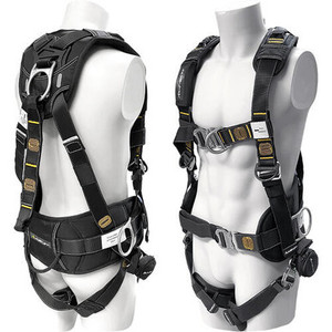 A rugged Maxi Harness Pro Rigger (915031S) featuring stainless steel fittings, waist belt with pole strap extension, padded shoulder and leg straps, and quick-release buckles—perfect for secure rigging and pole work. A rugged Maxi Harness Pro Rigger (915031S) featuring stainless steel fittings, waist belt with pole strap extension, padded shoulder and leg straps, and quick-release buckles—perfect for secure rigging and pole work.