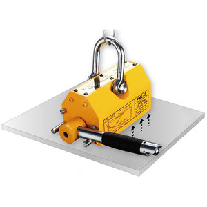 An industrial-grade Permanent Magnetic Lifter rated at 2000kg WLL, designed for secure and efficient lifting of steel plates 80mm thick or more in demanding heavy-duty environments. An industrial-grade Permanent Magnetic Lifter rated at 2000kg WLL, designed for secure and efficient lifting of steel plates 80mm thick or more in demanding heavy-duty environments.