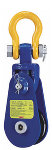 Snatch Block with 8" sheave and shackle head—rated to 8 tonnes and suited for 16–18mm steel wire rope in industrial, marine, and construction lifting applications. Snatch Block with 8" sheave and shackle head—rated to 8 tonnes and suited for 16–18mm steel wire rope in industrial, marine, and construction lifting applications.