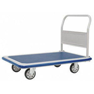 A 500kg rated large platform trolley with a durable steel frame, wide non-slip deck, and smooth-rolling rubber swivel castors, designed for efficient transport of bulky and heavy items in industrial environments. A 500kg rated large platform trolley with a durable steel frame, wide non-slip deck, and smooth-rolling rubber swivel castors, designed for efficient transport of bulky and heavy items in industrial environments.