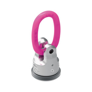 A RUD WPP-B PowerPoint Swivel Lifting Point with a 360° rotatable ring and bolt-on base, designed for space-saving, multi-directional lifting in industrial and rigging environments.